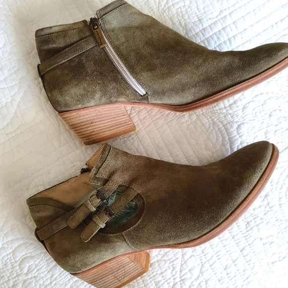 Aquatalia Suede Boots/Booties "Vero Cuoio" - Picture 4 of 11